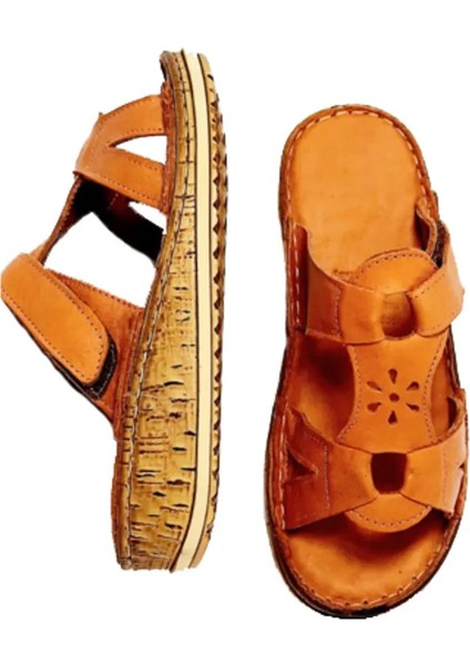 Kadın Yıldızlı Cırtlı Deri Terlik fiyatları