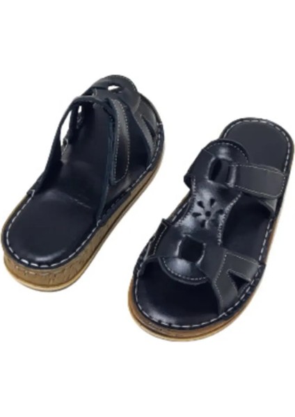 Kadın Yıldızlı Cırtlı Deri Terlik fiyatları