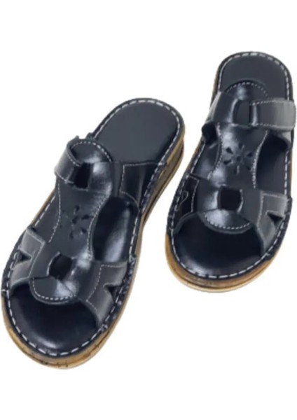 Kadın Yıldızlı Cırtlı Deri Terlik fırsatları