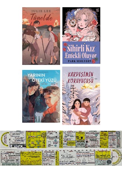 Tünelde / Sihirli Kız Emekli Oluyor / Yarının Öteki Yüzü / Kardeşimin Koruyucusu 4 Kitap (Matematik Öğreten Cetvel)