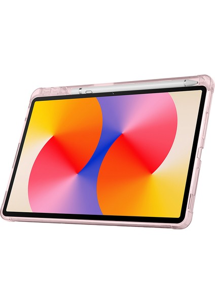 Apple iPad 10.nesil 10.9 (2022) Yatay ve Dikey Standlı Antişok Köşe Korumalı Kalemlikli Origami Slikon Kılıf A2696 A2757 A2777 A3162