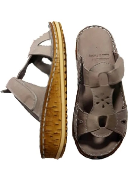 Kadın Yıldızlı Cırtlı Deri Terlik modelleri