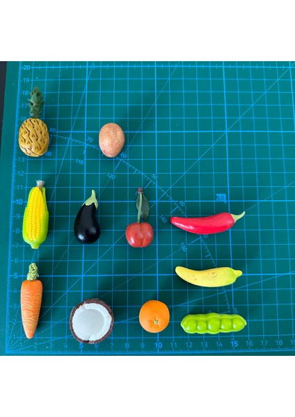 Minyatür Meyve Sebze Oyuncağı (26'lı) Tropikal Set indirimleri
