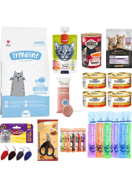 Yetişkin Kedi Bakım Paketi 20 adet Ürün