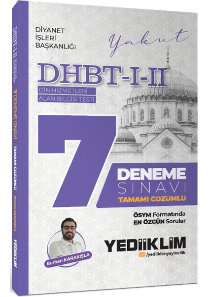 Dhbt I-Iı Tamamı Çözümlü 7 Deneme Sınavı