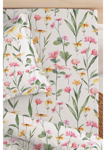 Botanical Çift Kişilik Çarşaf Pamuklu
