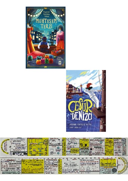 Muhteşem Terzi / Cesur Denizci 2 Kitap (Matematik Öğreten Cetvel)