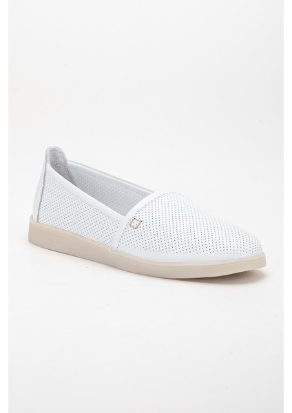 Kadın Deri Günlük Comfort Ayakkabı - Beyaz fırsatları