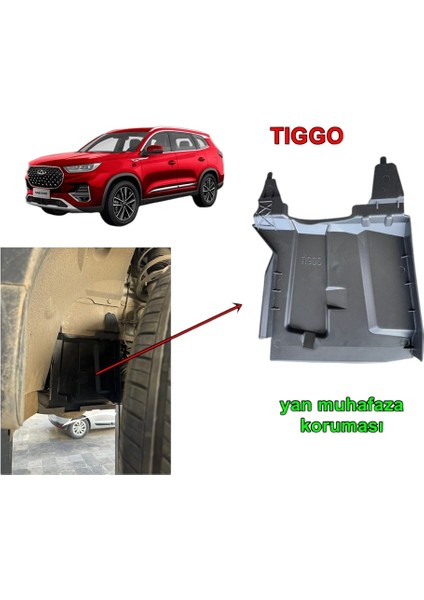 Tiggo 7 Pro Yan Muhafaza Koruma Plastik