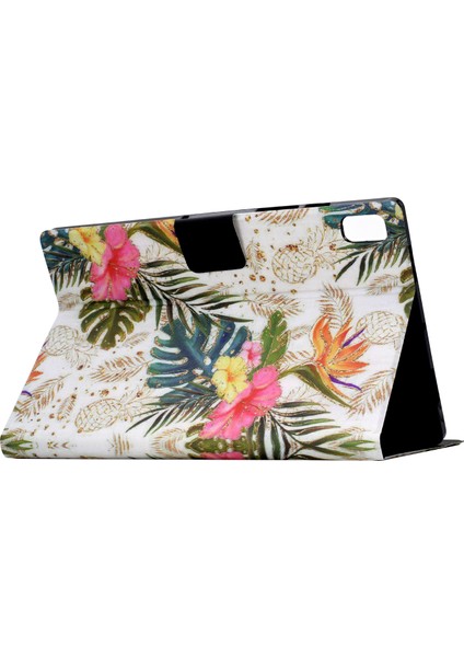 Için Premium Flip Case Lenovo Tab M9 Kart Yuvaları ve Geliştirilmiş Koruma ve Kolaylık Için Stand Fonksiyonu ile Stand Fonksiyonlu Çiçek Tasarımı (Yurt Dışından) modelleri