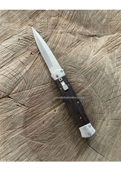 Carbon Çelik Özel Çakı Kamp Çakısı Emniyetli Çakı Cep Bıçak 23cm Swden