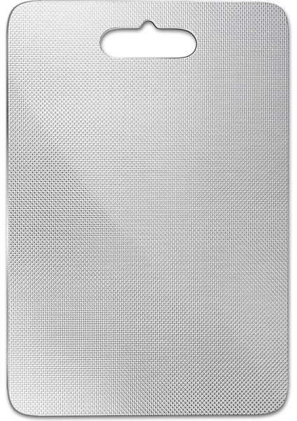 Paslanmaz Çelik Kesme Tahtası Dokusu 25X15CM (Yurt Dışından)