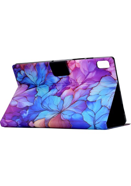 Için Premium Flip Case Lenovo Tab M9 Kart Yuvaları ve Geliştirilmiş Koruma ve Kolaylık Için Stand Fonksiyonu ile Stand Fonksiyonlu Çiçek Tasarımı (Yurt Dışından)