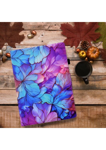 Için Premium Flip Case Lenovo Tab M9 Kart Yuvaları ve Geliştirilmiş Koruma ve Kolaylık Için Stand Fonksiyonu ile Stand Fonksiyonlu Çiçek Tasarımı (Yurt Dışından)