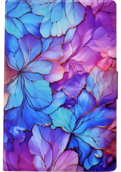 Için Premium Flip Case Samsung Galaxy Tab A8 10.5 Kart Yuvaları ve Geliştirilmiş Koruma ve Kolaylık Için Stand Fonksiyonu ile Stand Fonksiyonlu Çiçek Tasarımı (Yurt Dışından)