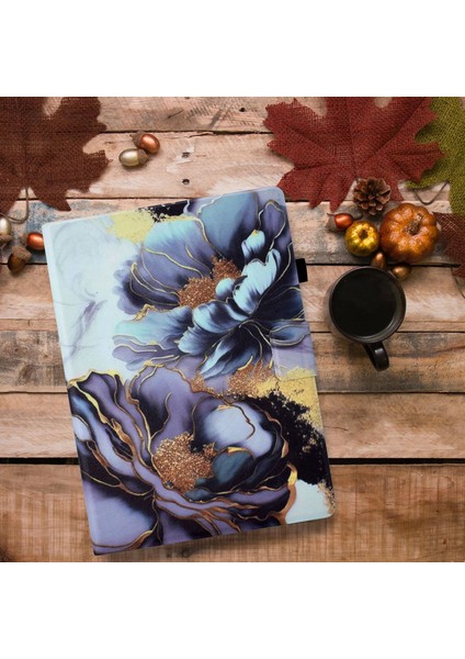 Için Premium Flip Case Lenovo Tab M10 Gen 3 Kart Yuvaları ve Geliştirilmiş Koruma ve Kolaylık Için Stand Fonksiyonu ile Stand Fonksiyonlu Çiçek Tasarımı (Yurt Dışından)