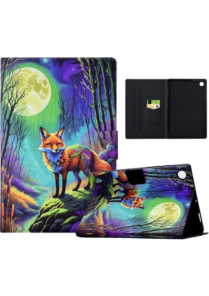 Için Premium Flip Case Lenovo Tab M10 Gen 3 Kart Yuvaları ve Geliştirilmiş Koruma ve Kolaylık Için Stand Fonksiyonu ile Stand Fonksiyonlu Çiçek Tasarımı (Yurt Dışından)