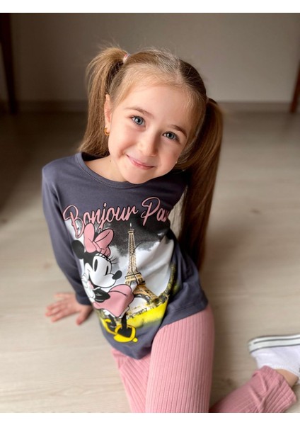 Paris Minnie Fitilli Kız Tayt Takım