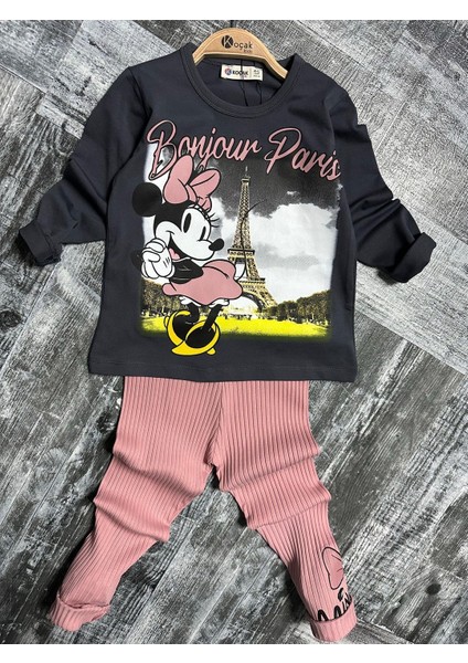 Paris Minnie Fitilli Kız Tayt Takım