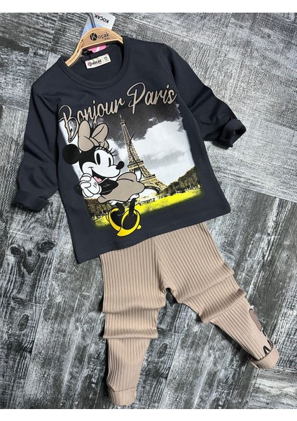 Paris Minnie Fitilli Kız Tayt Takım