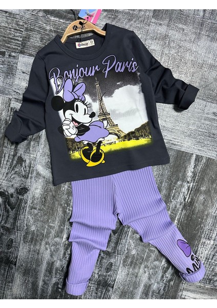 Paris Minnie Fitilli Kız Tayt Takım modelleri