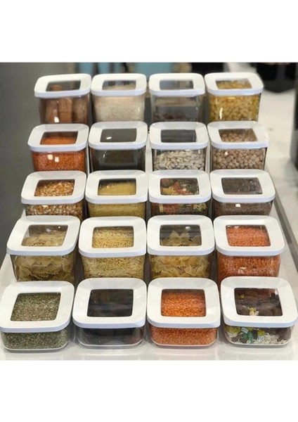 Süper Set 20 Parça Kare Vakumlu Saklama Kabı