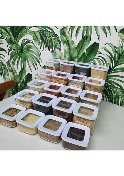 Süper Set 20 Parça Kare Vakumlu Saklama Kabı