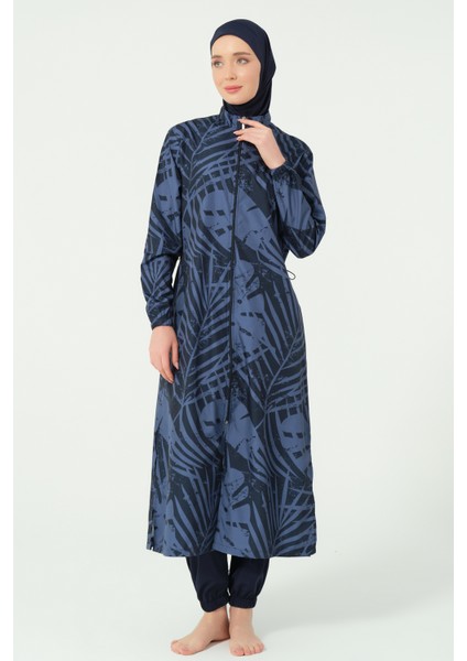 Gold Desenli Uzun Battal Tesettür Mayo fiyatları