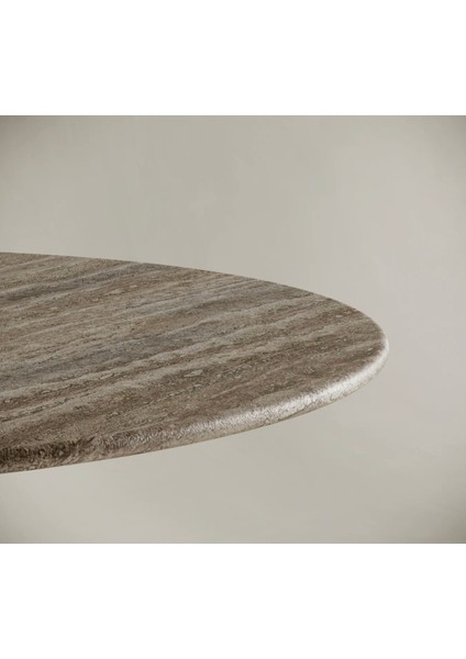 Hunsil-Silver Traverten Mermer Yemek Masası fırsatları