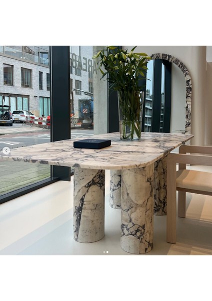 Mendortagu- Menekşe Mermer Yemek Masası fiyatları