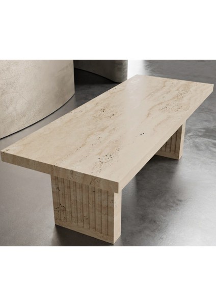 Artodus- Traverten Mermer Yemek Masası fiyatları