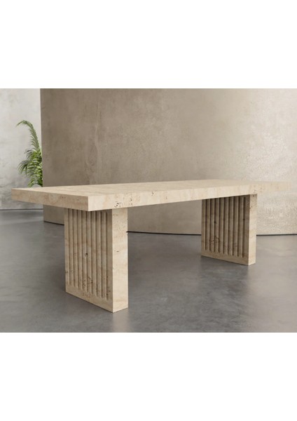 Artodus- Traverten Mermer Yemek Masası indirimleri