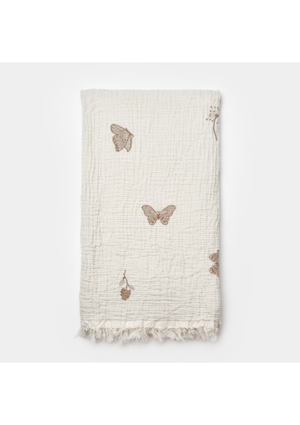 Butterfly Feeling Müslin Battaniye 90X90 cm 64739