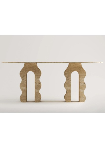 Malta-Traverten Mermer Yemek Masası fiyatları