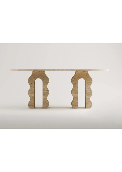 Malta-Traverten Mermer Yemek Masası modelleri