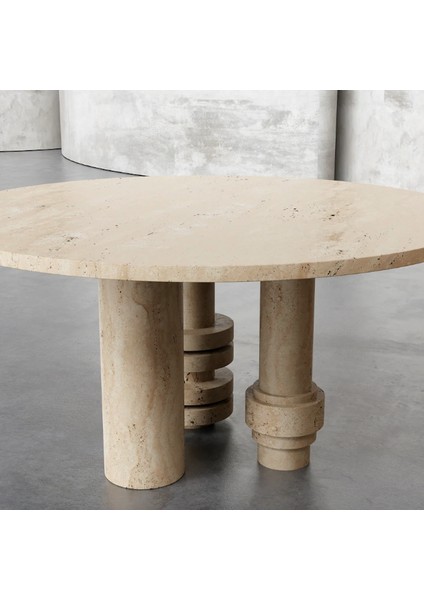 Tranta-Traverten Mermer Yemek Masası fiyatları