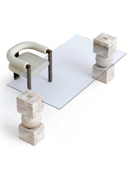 Tasdevri-Traverten Mermer Çalışma, Ofis Masası modelleri