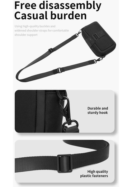 -Mini Erkek Su Geçirmez Oxford Kumaş Crossbody Çanta (Yurt Dışından) fırsatları