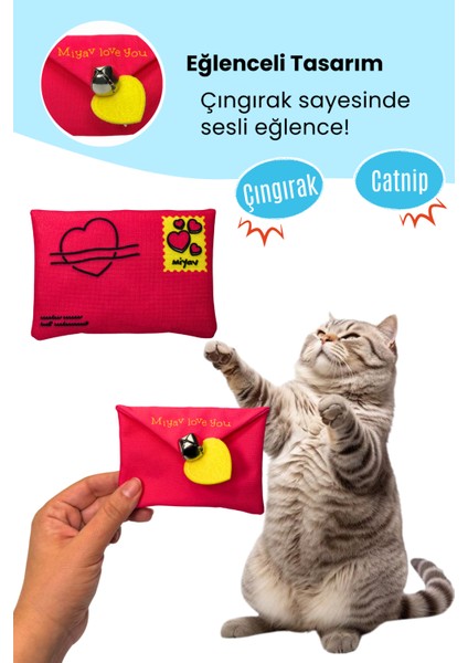 Mırr Love You Peluş Kedi Oyuncak Seti Hışırtılı Şişe İçecek, Mama Saklamalı Gül, Çıngıraklı Mektup fırsatları