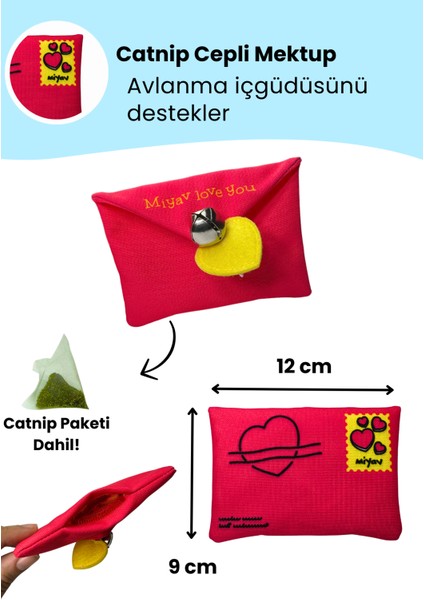 Mırr Love You Peluş Kedi Oyuncak Seti Hışırtılı Şişe İçecek, Mama Saklamalı Gül, Çıngıraklı Mektup indirimleri