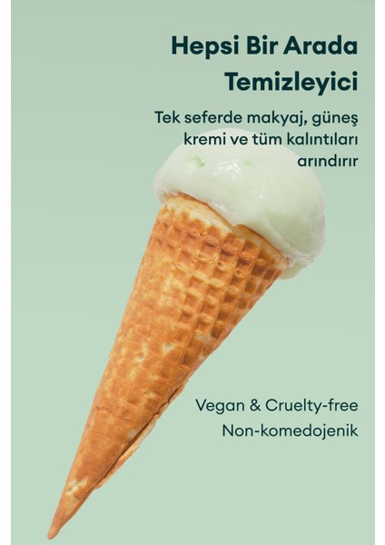 Clear Houttuynia Cordata Vegan Cleansing Balm 100ML - Şerbet Tipi Yatıştırıcı Heartleaf Vegan Makyaj ve Yüz Temizleme Balmı