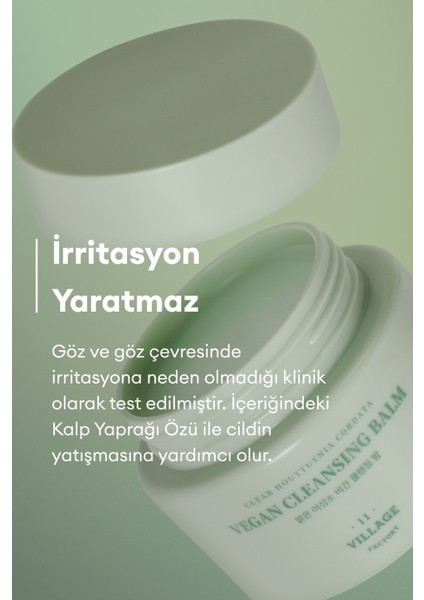 Clear Houttuynia Cordata Vegan Cleansing Balm 100ML - Şerbet Tipi Yatıştırıcı Heartleaf Vegan Makyaj ve Yüz Temizleme Balmı