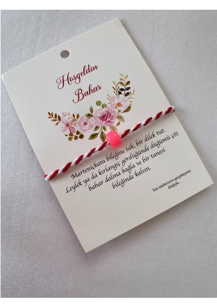Marteniçka Dilek Bilekliği Pembe Boncuklu fiyatları