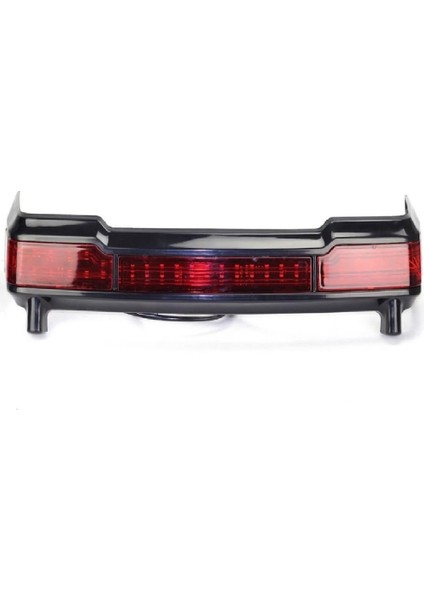 LED Arka Işık Kiti Trunk King Tour Paketi Harley Touring Için Sarmal (6", 09-13-Siyah ve Kırmızı)