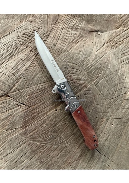 Carbon Çelik Özel Çakı Kamp Çakısı Emniyetli Çakı Cep Bıçak 22CM Swden