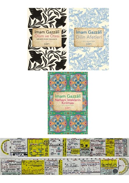 Ölüm ve Ötesi / Dilin Afetleri / Nefsani İsteklerin Kırılması 3 Kitap Set (Matematik Öğreten Cetvel) - İmam Gazali