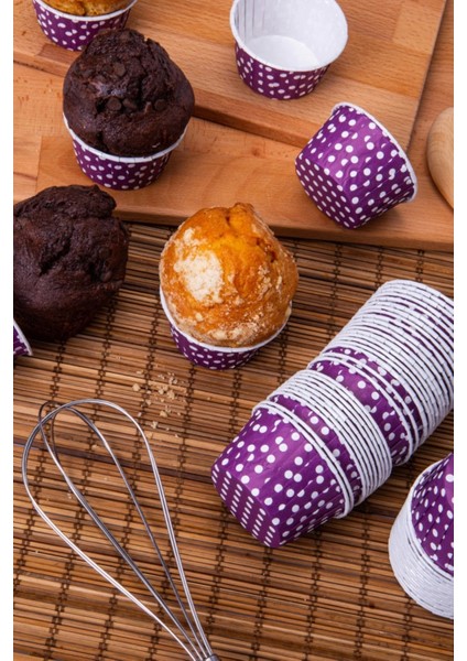 Pet Kapsül (50X39) Puantiyeli Mor 25'li fiyatları