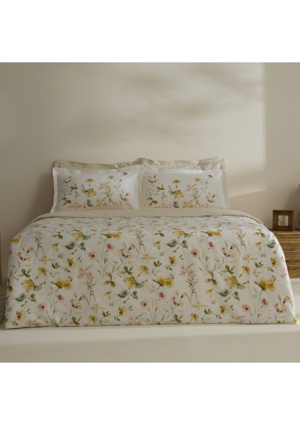 Aliana Pamuk 120 Tel Pamuk Saten Çift Kişilik Nevresim Takımı