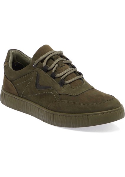 Yeşil Nubuk Deri Erkek Sneaker - E24I1AY56900-G98