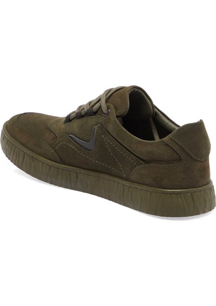 Yeşil Nubuk Deri Erkek Sneaker - E24I1AY56900-G98